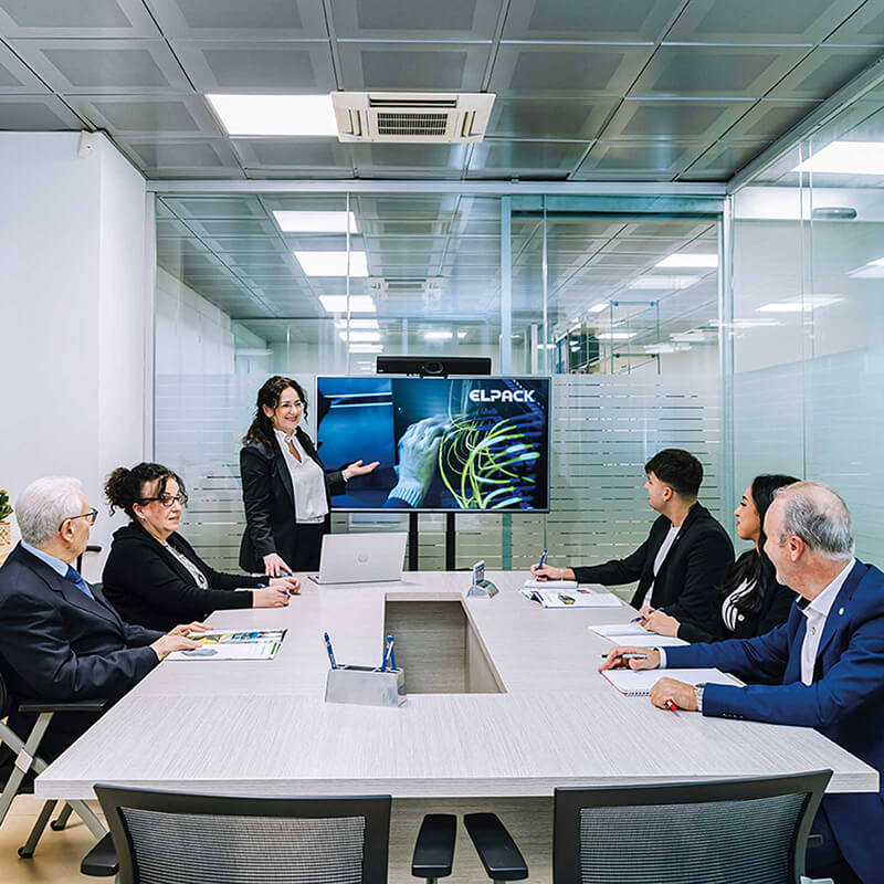 Meeting room nella sede di Elpack a Cormano